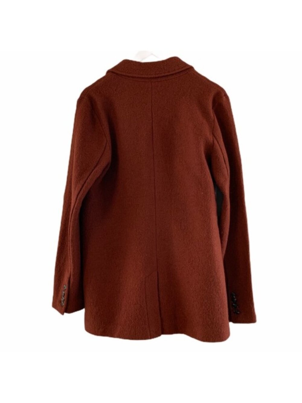 NWT Rachel Zoe Double Breasted Wool Blend Jacket Size Small Cinnamon Terracotta - Picture 3 of 9